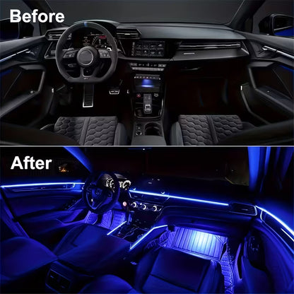 Auto Ambient Lighting Car LED Interior Strip Lights USB